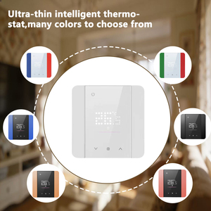 Tuya Alexa Google WIFI Thermostat pour chauffage au sol chaud maison avec bande de bordure détachable à écran tactile LED ultra-mince - Product Image 5