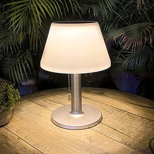 โคมไฟตั้งโต๊ะ <span class=keywords><strong>LED</strong></span> โมเดิร์น แสงวอร์มไวท์ 3500K พร้อมสายดึงเปิด-ปิด ใช้ไฟ AC 85-265V เหมาะสำหรับห้องนอน - Product Image 2