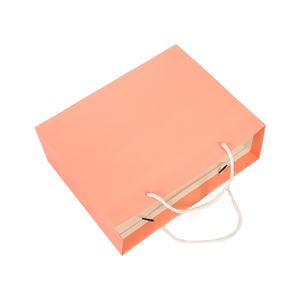 Bolsa de embalaje de papel de regalo de superficie estampada en caliente de color personalizado al por mayor de alta calidad - Product Image 3