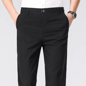 Pantaloni da uomo <span class=keywords><strong>in</strong></span> <span class=keywords><strong>cotone</strong></span> 100% pantaloni Casual a gamba dritta con bottoni Fly Slim Fit Anti-Pilling <span class=keywords><strong>in</strong></span> puro <span class=keywords><strong>cotone</strong></span> - Product Image 2