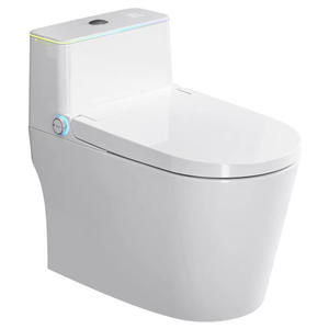 Chaozhou Smart Toilet Floor Mounted Siphon 5L Automatic Operation 200kg <b>Load</b> Capacity With Traditional Water Components - Product Image 2