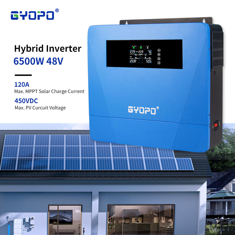 48V 6500W 500V PV Input Hybrid Solar Inverter WiFi and Parallel ...