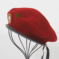 Béret tactique léger 200g – Casquette professionnelle en laine pour l'extérieur avec fixation par clip et panneaux respirants pour la randonnée en plein air
