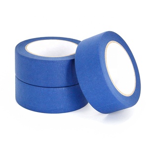Ruban de papier de masquage adhésif en caoutchouc simple face de couleur bleue pour les peintres intérieurs et extérieurs sensibles à la pression - Product Image 3