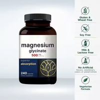 Le glycinate de magnésium végétalien de marque privée OEM complète des capsules/comprimés pour une amélioration efficace de la santé des minéraux