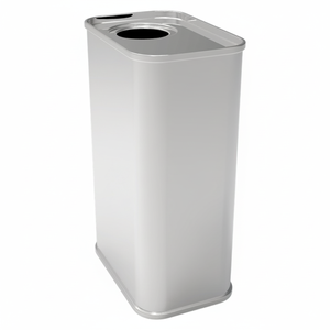 Rectangular Metal <b>tin</b> container Olive Oil Food <b>Storage</b> Container 49 x 75x120mm dimensions 0.4 Lt - Product Image 2