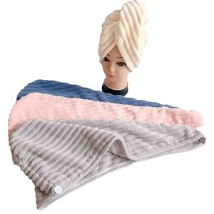 Wraps de serviette de cheveux en <span class=keywords><strong>microfibre</strong></span> pour les cheveux humides Turbans <span class=keywords><strong>anti</strong></span>-frisottis pour les cheveux bouclés - Product Image 2