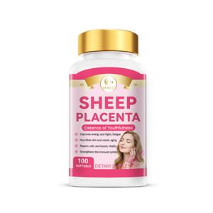 DUOZI Capsules de placenta de mouton 100 gélules Complément alimentaire naturel pour femmes Soin de la peau et soutien immunitaire - Product Image 1