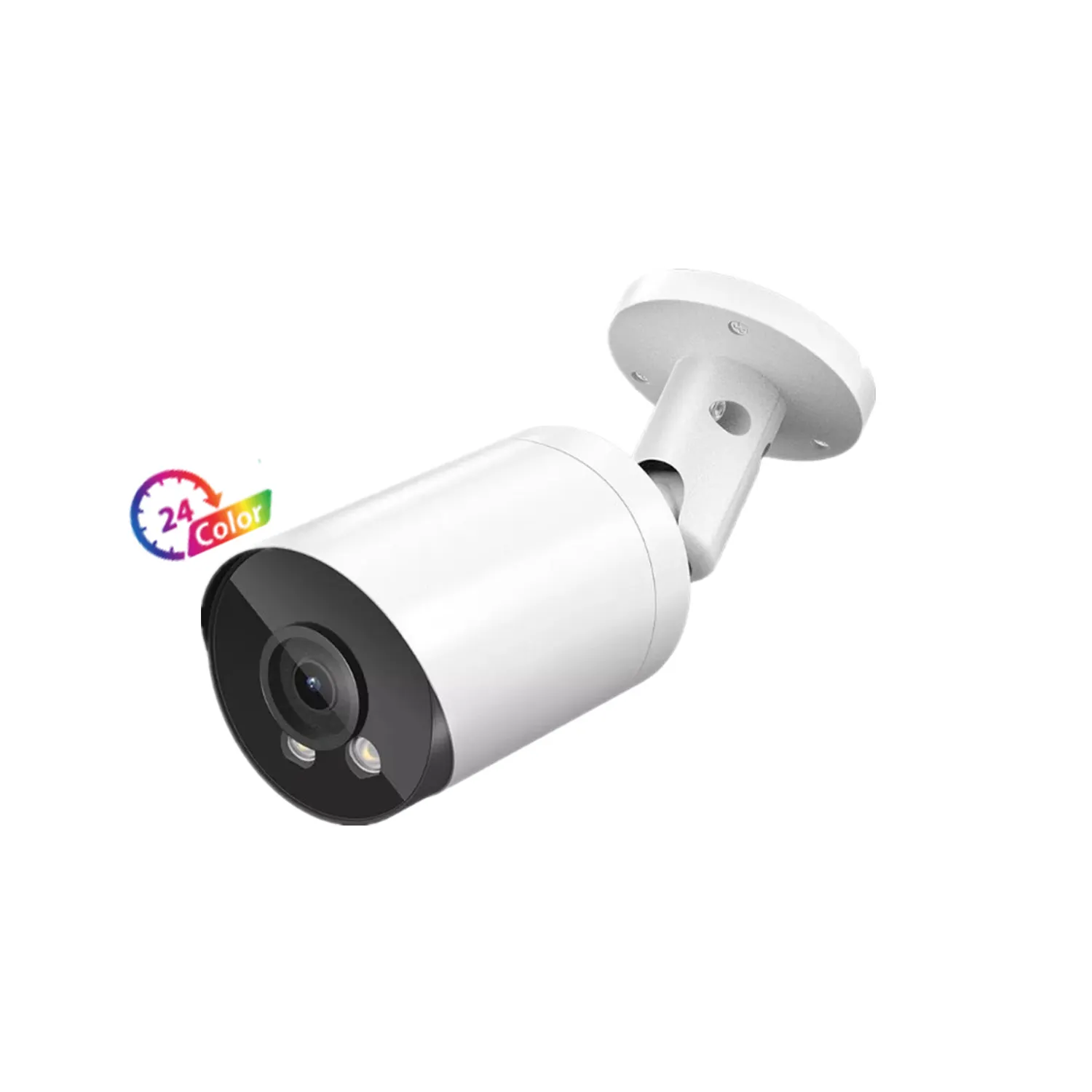 full night color 4k poe ip outdoor camera color vu bullet security system h.265 waterproof p2p cloud ai human detection