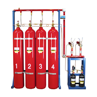 Système d'extinction d'incendie à agent nettoyant gazeux IG541 QMH20/80 80L OEM/ODM pour salles informatiques et archives, à inondation totale