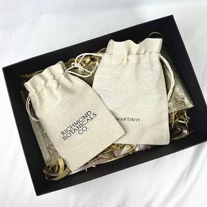Low Price Customize Small Jute <b>Drawstring</b> Bag Reusable Eco Friendly Jewelry Hemp Burlap Linen Jute Bracelet <b>Pouch</b> - Product Image 5