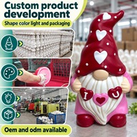 Figurine Nightlit Folklore Keeper, Coque en plastique creuse, Ornement d'intérieur pour la Saint-Valentin, Fournitures pour projets d'artisanat original, Spécialiste