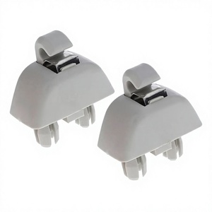 FOR Sun Visor Fixing <b>Hooks</b> 6RD857561 For Volkswagen Passat B7 Skoda Audi Gray Plastic Easy Installation Roof Mount - Product Image 5