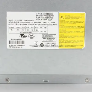 Alimentations d'ordinateur PSU pour <span class=keywords><strong>HP</strong></span> <span class=keywords><strong>Z440</strong></span> 525W DPS-525AB-3 de commutation A 758466-001 753084-001 753084-002 809054-001 - Product Image 2