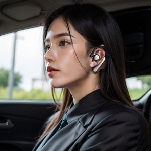 VSIDEA V36 Auriculares con gancho para la oreja, compatibles con Bluetooth, para negocios, con un solo auricular, compatibles con 2 <span class=keywords><strong>dispositivos</strong></span>, color negro - Product Image 2