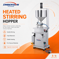 Máquina de Llenado con Agitación y Calentamiento a Temperatura Constante para Crema, Cera, Bálsamo, Ungüento, Gel, Pasta, Llenadora Neumática Semiautomática HMF
