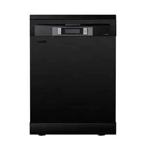 Siyah bağlantısız bulaşık makinesi 3 yıkama döngüsü 12 ayar ve enerji yıldız sertifikalı paslanmaz çelik akıllı aile bulaşık makinesi