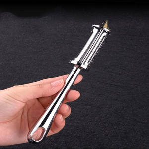 Herramienta práctica para pelar de uso doméstico Syh1266, pelador de zanahorias y patatas, pelador de frutas de zinc con mango antideslizante. - Product Image 3