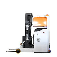 Gerbeur de palettes avant Agv Warehouse Robot LAN sans fil sans conducteur Reach Truck Fourche de levage électrique AGV Chariot élévateur