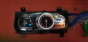 Modifikasi untuk <span class=keywords><strong>Toyota</strong></span> <span class=keywords><strong>Hilux</strong></span> 2015-2020 LCD instrumen kokpit Virtual panel Cluster Digital Speedometer kokpit - Product Image 3