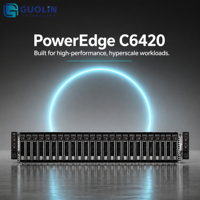 Serveur rack 2U d'occasion, 4 nœuds de calcul, HPC, Big Data, virtualisation, configuration personnalisée, Dell PowerEdge C6420
