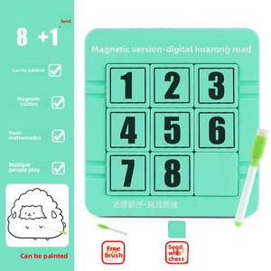 Puzzle Klotski Sliding Block Puzzle-<span class=keywords><strong>Jeu</strong></span> de casse-tête chinois classique, jouet ABS Tangram Logic pour enfants et adultes - Product Image 2