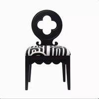 Chaise de salle à manger en bois de caoutchouc au design minimaliste et élégant, motif fleur de prunier, moderne et durable, pour la maison et l'hôtellerie – Meilleure vente