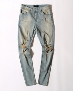 de pantalones ajustados para los hombres de <span class=keywords><strong>la</strong></span> <span class=keywords><strong>calle</strong></span> estilo diseñador de los hombres de los pantalones vaqueros - Product Image 3