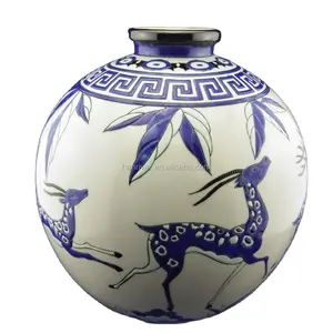 Antico bel Design collezione Longwy vaso di fiori rotondo in ceramica per la decorazione domestica