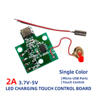 Carte de contrôle tactile de charge de lumière LED DC 5V 2A Support de gradation en continu Interface Micro-USB Petit module de contrôleur de lampe de nuit