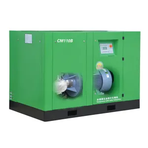 Soundproof 75kW 100HP 7bar 8bar 10bar Direct drive Oil lubricated Rotary Screw Type Air Compressor