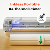 Imprimante thermique portable A4 personnalisée en usine, sans fil, sans encre, compacte, mobile, pour l'impression de factures et de reçus d'hôtel