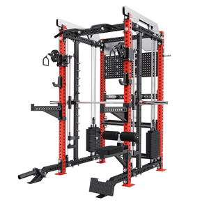 Equipo multifuncional de entrenamiento: Máquina de poleas para tracción alta/baja con sistema de cable y pilas de pesas selectorizadas dobles - Product Image 1