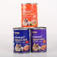 Mousse crémeuse pour chat sans céréales, formule douce, pâté humide facile à mâcher, 375g, boîte métallique, pour le sevrage des chatons et l'alimentation quotidienne des jeunes chats