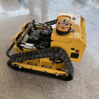 Mesin Pemotong Rumput XCMG G55 550mm dengan Remote Control, 9.5HP 224cc Mesin Longxin, Bahan Bakar Hibrida Listrik, Robot Pemotong Rumput untuk Lereng