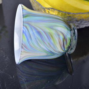 Vasi in Vetro di <span class=keywords><strong>Murano</strong></span> Soffiati a Mano Colorati per Decorazioni Domestiche, Vasi di Lusso con Strisce Verticali Colorate per Matrimoni - Product Image 6