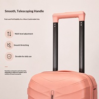 Nouvel ensemble de bagages de voyage à roulettes en similicuir PP grande capacité, quatre pièces, design élégant, pour les loisirs et les voyages transfrontaliers