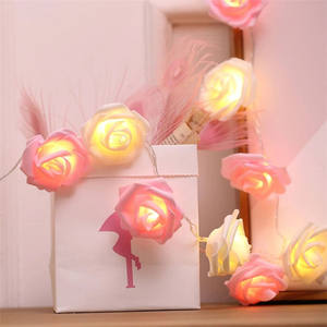 Guirlande lumineuse Led Rose 10/20Led avec pile AA, Bouquet de fleurs élégant pour mariage, fête, décoration de la saint-valentin - Product Image 6