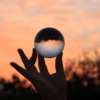 60mm verre clair photographie K9 boule de cristal Contact balle de jonglage tour de magie scène gros plan accessoires de magie