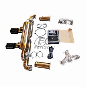 Tubos de Escape Valvetronic de Titanio Completo para <span class=keywords><strong>Porsche</strong></span> 911 <span class=keywords><strong>991</strong></span>.2 Carrera GTS 3.0T con Colectores Blindados y Puntas de Carbono Forjado - Product Image 5