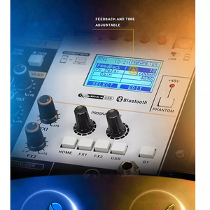 GAX-TFB10 오디오 믹서 사운드 믹싱 콘솔 내장 듀얼 효과 (사운드 카드 포함) - Product Image 4