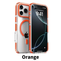 Étui de luxe magnétique coloré avec bordure pour iPhone 17 Air 16 Pro Max 15 14 Plus 13 12, compatible charge sans fil et antichoc