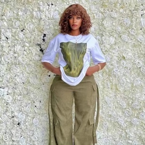 Vente en gros de t-shirts décontractés à manches courtes en coton 100% 180 g/m², imprimés sur mesure avec motif léopard, pour femmes et couples, ensemble pour femmes, été - Product Image 1