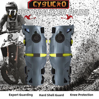 Genouillères de moto professionnelles Shenmoren à coque rigide, stabilisateur d'axe exosquelette mobile, respirantes
