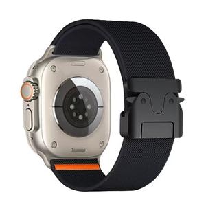 Correa de reloj con hebilla de paracaídas de nailon elástico para Apple Watch Ultra 2 49mm Band para Iwatch Series 10 9 8 7 6 38 40 <span class=keywords><strong>41</strong></span> 42 45 46 Mm - Product Image 1