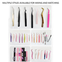 Faux Cils Éventail Faits Main sur Mesure Effet 3D Mélangé Kit d'Extension de Cils DIY en Grappes Pré-Découpées Plateau Mixte 8-18mm