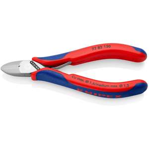 Cortador Diagonal Electrónico KNIPEX 77 82 130 con Empuñaduras Multicomponente de 130 mm - Product Image 1