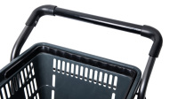 Chariot de supermarché à deux paniers, chariot de supermarché, chariot de supermarché, chariot de supermarché en plastique, chariot de cueillette
