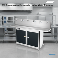 Distributeur d'eau filtrée sur pied en acier inoxydable, chaud et froid, pour usage commercial extérieur, idéal pour les stations d'eau potable scolaires