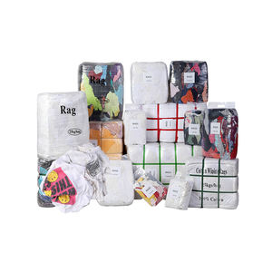 Algodão alto tricotado limpando a limpeza Rags Pano branco do t-shirt para a limpeza marinha industrial - Product Image 1